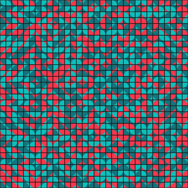 Abstrakte Geometrische Muster Generative Computergestützte Kunstillustration — Stockvektor