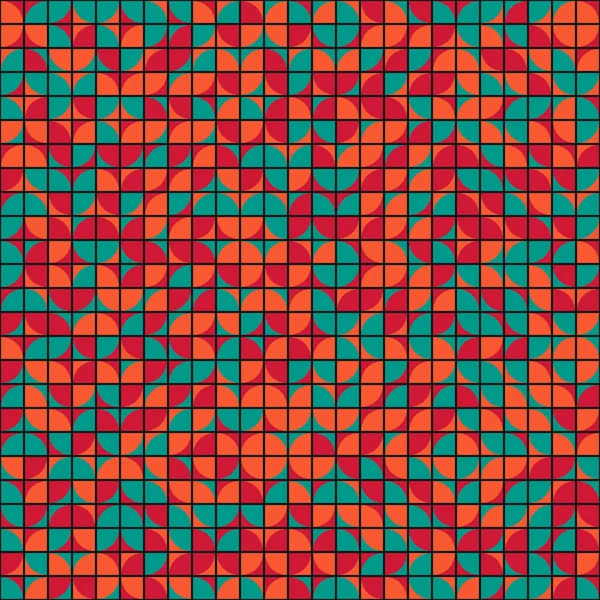 Abstrakte Geometrische Muster Generative Computergestützte Kunstillustration — Stockvektor