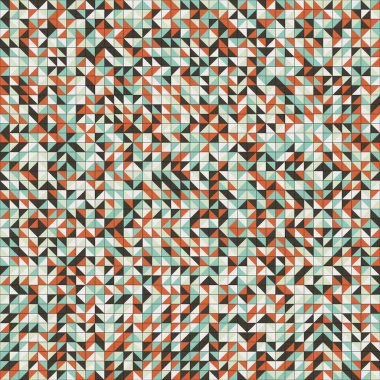 Soyut Geometrik Desen, üretken hesaplama sanatı çizimi 