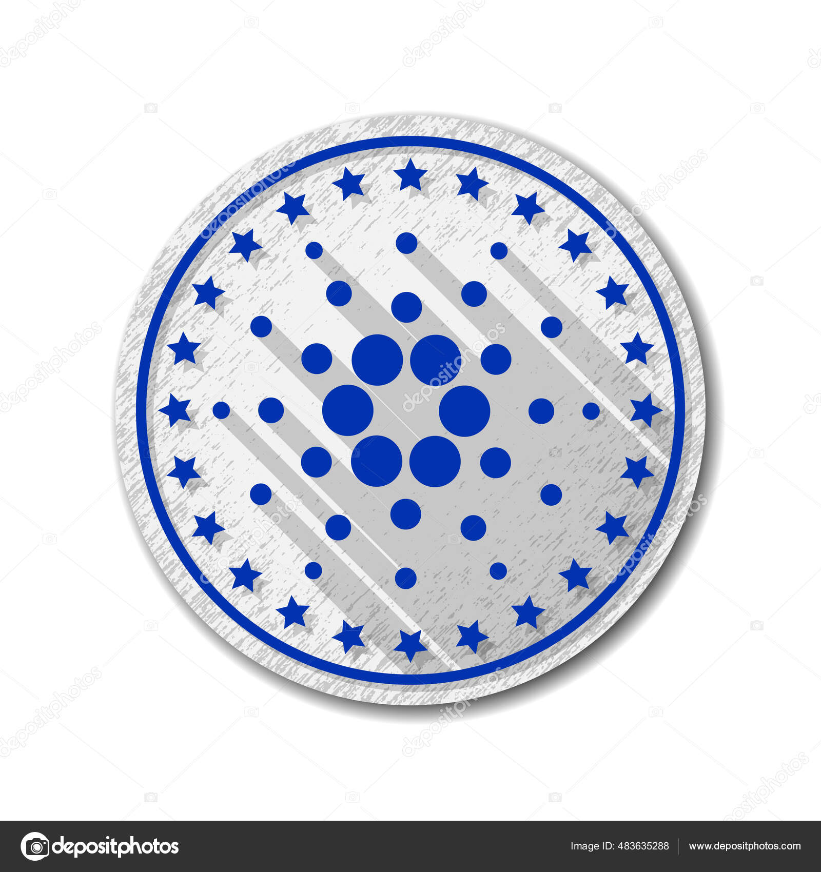 Cardano Coin Crypto Currency Blockchain Coin Cardano Ada Symbol Vector  Stock Vector by ©Yuriy_Vlasenko 483635288
