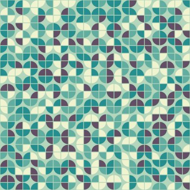 Soyut geometrik dikişsiz desen, üretken hesaplama sanatı çizimi