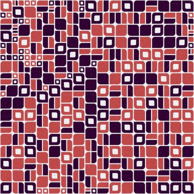 Soyut Geometrik Desen, üretken hesaplama sanatı çizimi 