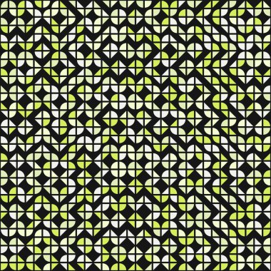 Soyut geometrik dikişsiz desen, üretken hesaplama sanatı çizimi