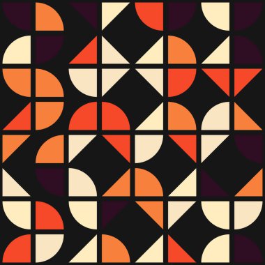 Soyut geometrik dikişsiz desen, üretken hesaplama sanatı çizimi