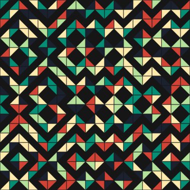 Soyut Geometrik Desen üretken hesaplama sanatı çizimi