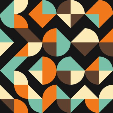 Soyut Geometrik Desen üretken hesaplama sanatı çizimi