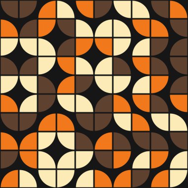 Soyut geometrik dikişsiz desen, üretken hesaplama sanatı çizimi