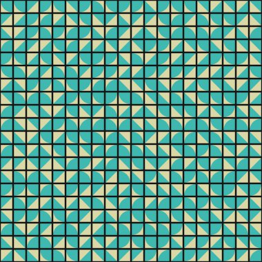 Soyut Geometrik Desen üretken hesaplama sanatı çizimi