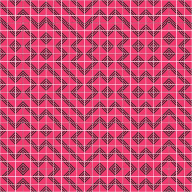 Soyut Geometrik Desen üretken hesaplama sanatı çizimi