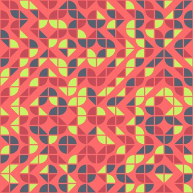 Soyut Geometrik Desen üretken hesaplama sanatı çizimi