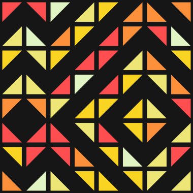 Soyut Geometrik Desen üretken hesaplama sanatı çizimi