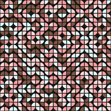 Soyut Geometrik Desen üretken hesaplama sanatı çizimi