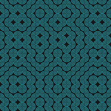 Soyut Geometrik Desen, üretken hesaplama sanatı çizimi 