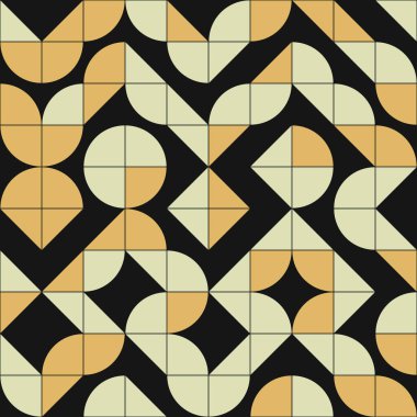 Soyut geometrik dikişsiz desen, üretken hesaplama sanatı çizimi