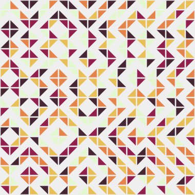 Soyut geometrik dikişsiz desen, üretken hesaplama sanatı çizimi