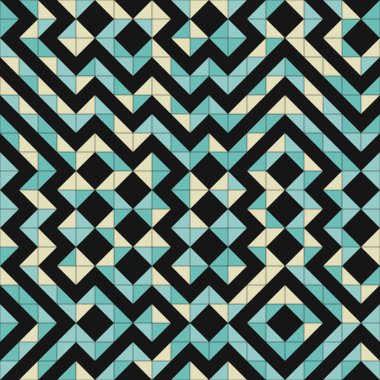 Soyut Geometrik Desen üretken hesaplama sanatı çizimi