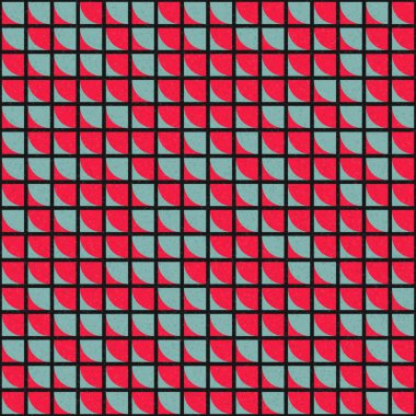 Çeyrek çizimi tekrarlayan soyut geometrik