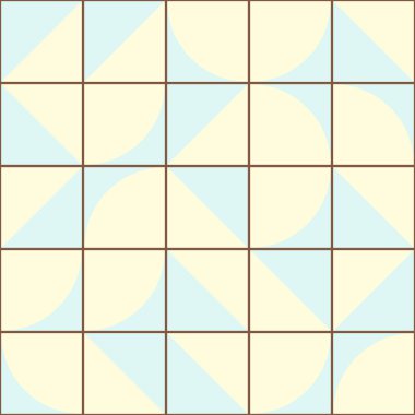 Soyut Geometrik Desen üretken hesaplama sanatı çizimi