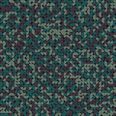 Çeyrek çizimi tekrarlayan soyut geometrik