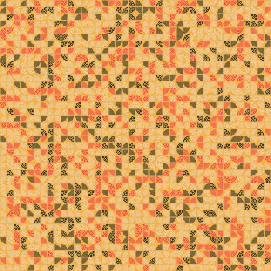 Soyut Geometrik Desen üretken hesaplama sanatı çizimi