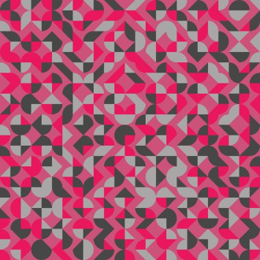 Soyut geometrik dikişsiz desen, üretken hesaplama sanatı çizimi