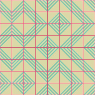 Soyut geometrik dikişsiz desen, üretken hesaplama sanatı çizimi