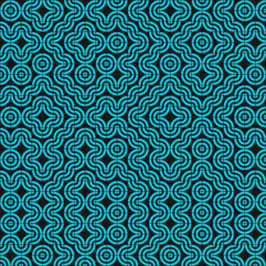 Soyut renk geometrik mozaik desen üretici hesaplama sanatı illüstrasyonu, fayans renk parçalarının taklit edilmesi