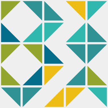 Soyut Geometrik Desen üretken hesaplama sanatı çizimi