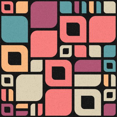 Soyut Geometrik Desen üretken hesaplama sanatı çizimi