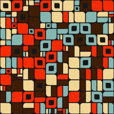 Soyut Geometrik Desen üretken hesaplama sanatı çizimi