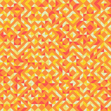 Soyut geometrik dikişsiz desen, üretken hesaplama sanatı çizimi