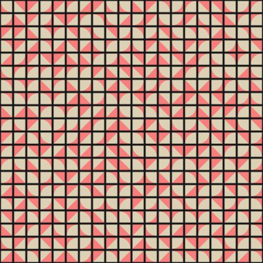 Soyut Geometrik Desen üretken hesaplama sanatı çizimi