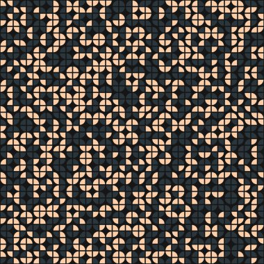 Soyut geometrik dikişsiz desen, üretken hesaplama sanatı çizimi
