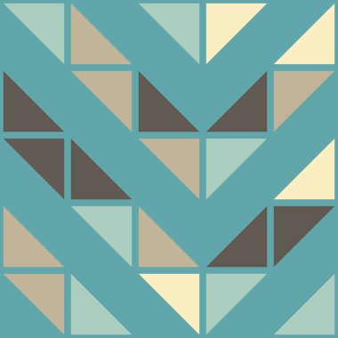 Soyut renk geometrik mozaik desen üretici hesaplama sanatı illüstrasyonu, fayans renk parçalarının taklit edilmesi