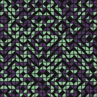 Soyut Geometrik Desen üretken hesaplama sanatı çizimi