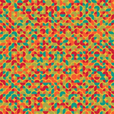 Soyut Geometrik Desen üretken hesaplama sanatı çizimi