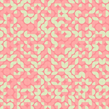 Soyut geometrik dikişsiz desen, üretken hesaplama sanatı çizimi