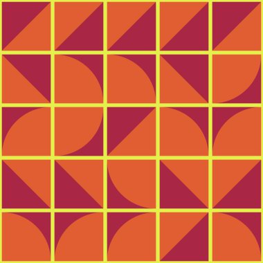 Soyut Geometrik Desen üretken hesaplama sanatı çizimi