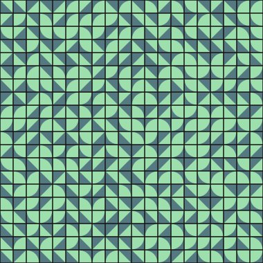 Soyut Geometrik Desen üretken hesaplama sanatı çizimi
