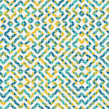 Soyut geometrik dikişsiz desen, üretken hesaplama sanatı çizimi