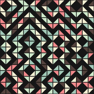 Soyut Geometrik Desen üretken hesaplama sanatı çizimi