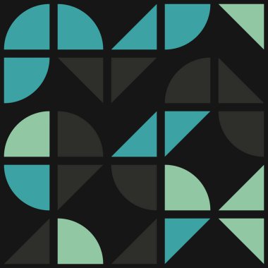 Soyut Geometrik Desen, üretken hesaplama sanatı çizimi 