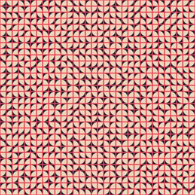 Soyut renk geometrik mozaik desen üretici hesaplama sanatı illüstrasyonu, fayans renk parçalarının taklit edilmesi