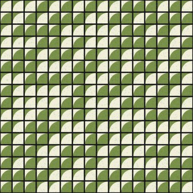 Çeyrek çizimi tekrarlayan soyut geometrik