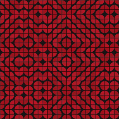 Soyut geometrik dikişsiz desen, üretken hesaplama sanatı çizimi