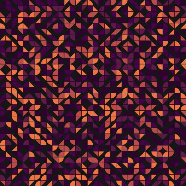 Soyut geometrik dikişsiz desen, üretken hesaplama sanatı çizimi