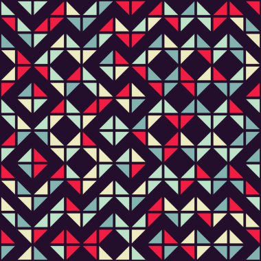 Soyut geometrik dikişsiz desen, üretken hesaplama sanatı çizimi