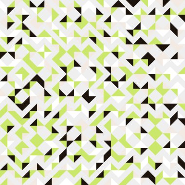 Soyut geometrik dikişsiz desen, üretken hesaplama sanatı çizimi
