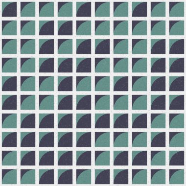 Çeyrek çizimi tekrarlayan soyut geometrik