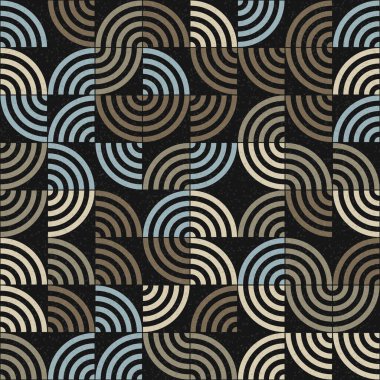 Soyut Geometrik Desen üretken hesaplama sanatı çizimi